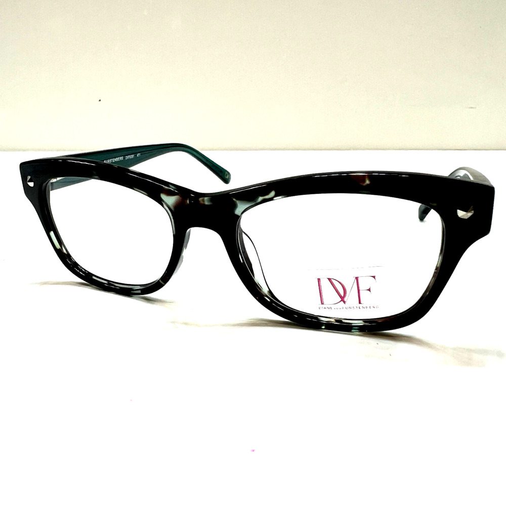 NEW Diane von Furstenberg DVF 5061 471 Glossy Marbled Eyeglasses Frame 48-17-135